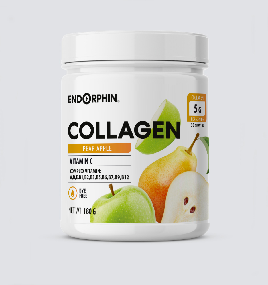Коллаген ENDORPHIN Collagen банка — 180 г груша-яблоко