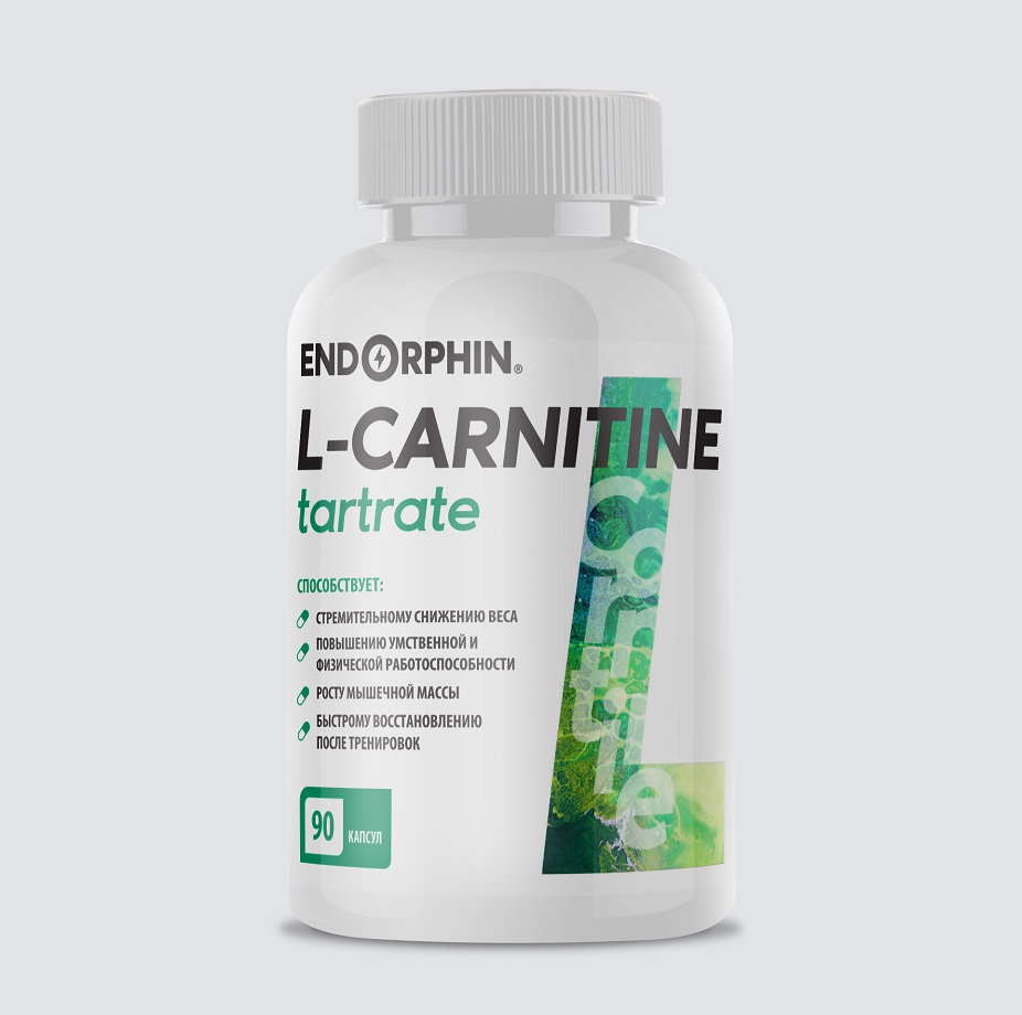 Л-карнитин ENDORPHIN L-carnitine tartrate ЧЗ — 90 капсул